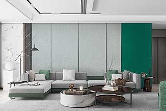 平顶山轻奢风格-客厅