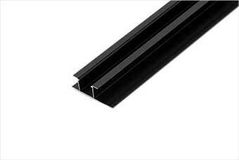 平顶山航空纤维墙咔铝合金带灯中条（哑黑氧化）